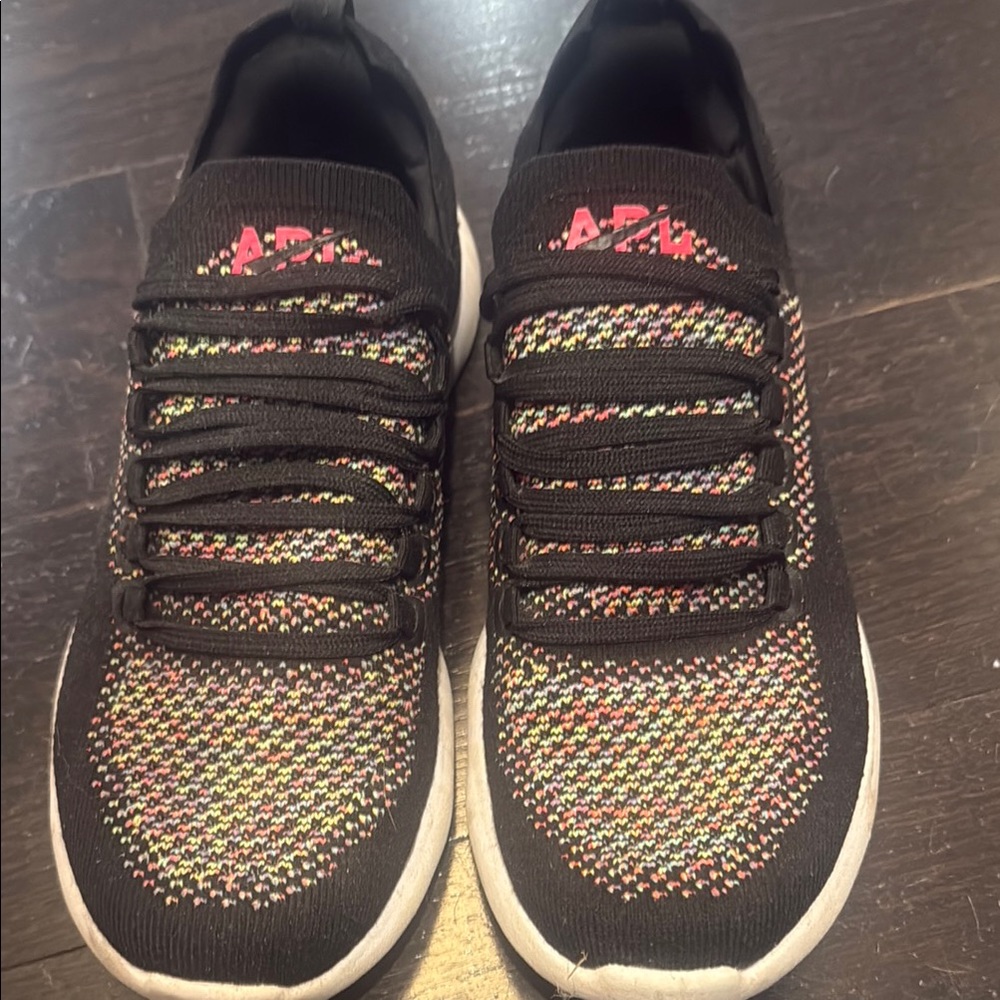 APL Black Multicolor Knit Sneakers